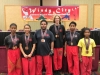 students posing with their medals