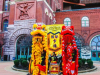 performing for the lunar new year celebration